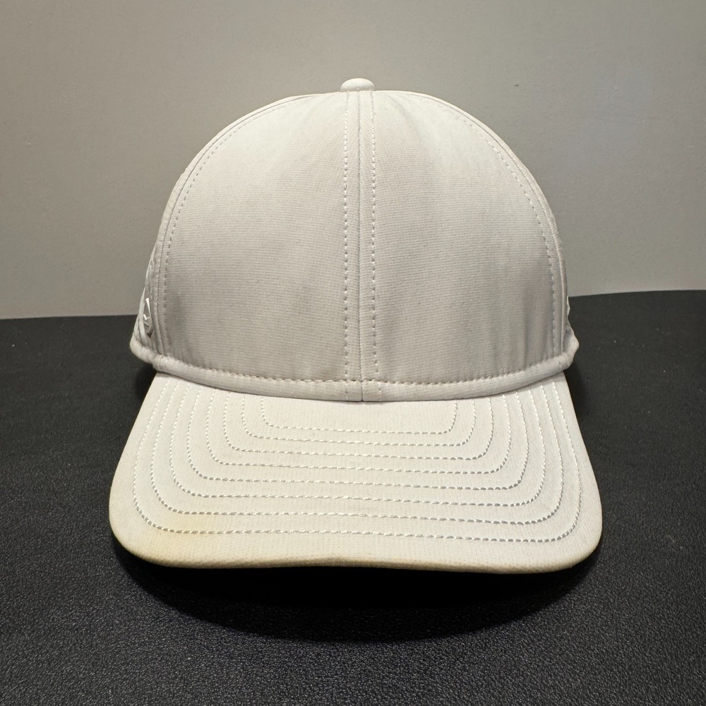 Melin Hat Cap White Hydro A Game Snap Back Mesh Performance Porforated S-M Surf